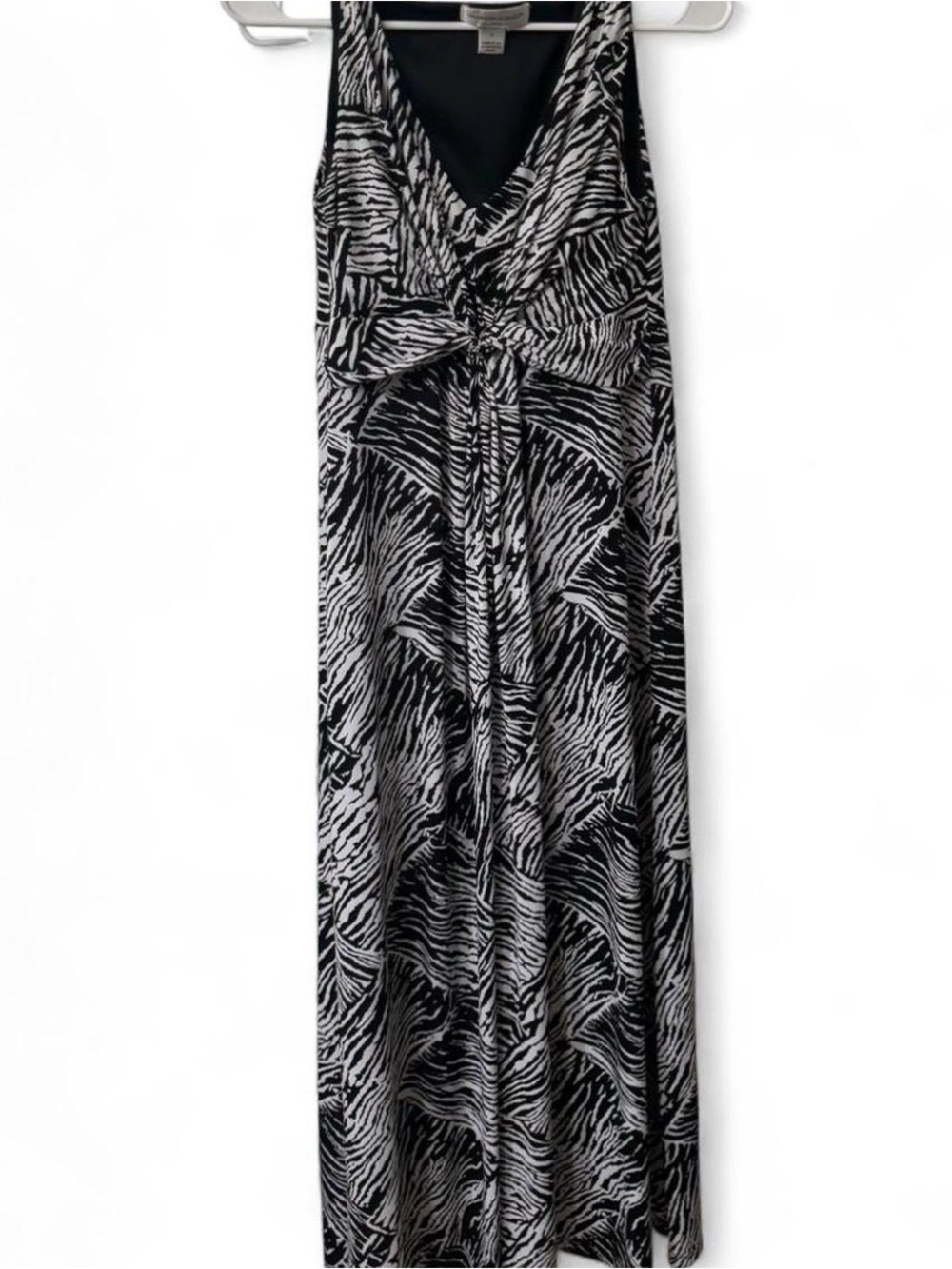 Christopher & Banks Black and White Printed Dress